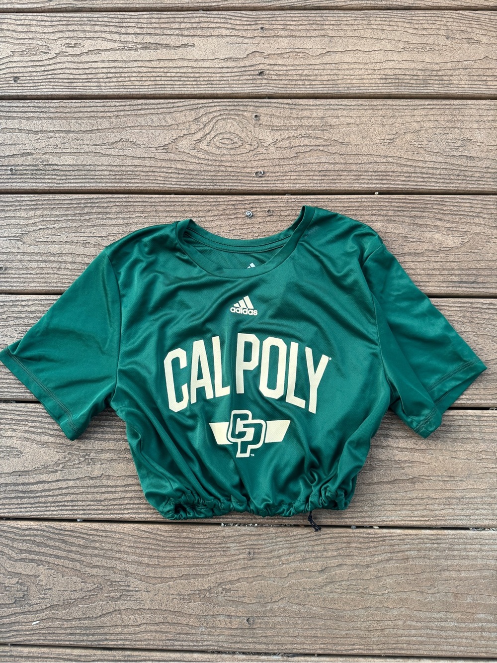 Cal Poly Green Cropped Tee